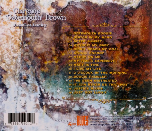 Clarence Gatemouth Brown: Just Got Lucky [CD]