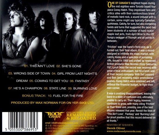 Coney Hatch: Friction [CD]