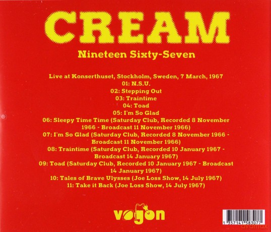 Cream: Nineteen Sixty-Seven [CD]