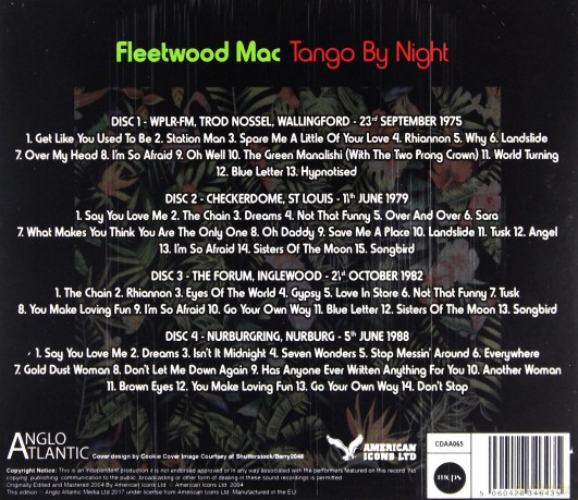 Fleetwood Mac: Tango By Night [4CD]