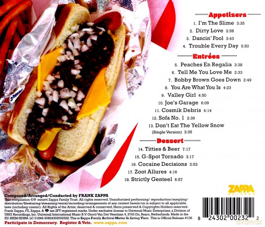 Frank Zappa: Zappatite Frank Zappas Tastiest [CD]