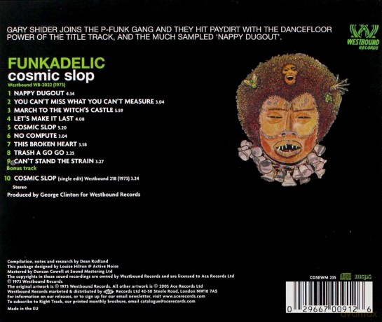 Funkadelic: Cosmic Slop [CD]