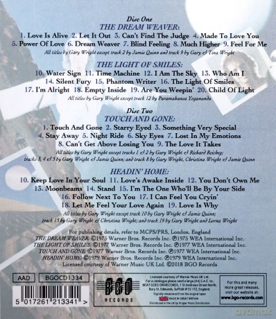Gary Wright: The Dream Weaver / The Light Of Smiles / Touch And Gone / Headin' [2CD]