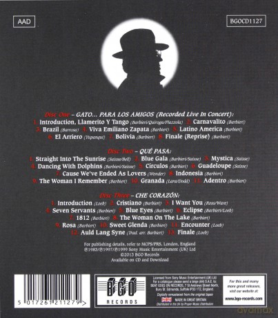 Gato Barbieri: Gato Para Los Amigos [2CD]