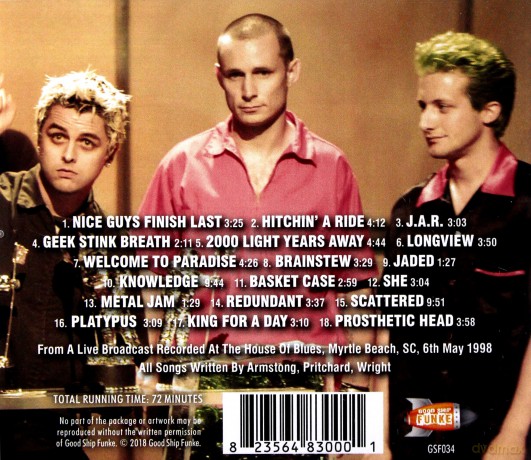 Green Day: House Of Blues [CD]