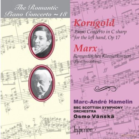 Hamelinbbc Ssovanska: Korngoldmarxthe Romantic Piano Conc 18 [CD]
