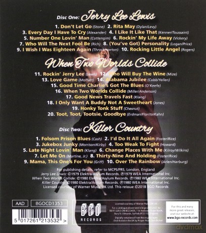 Jerry Lee Lewis: Jerry Lee Lewis / Killer Country / When Two Worlds Collide [2CD]
