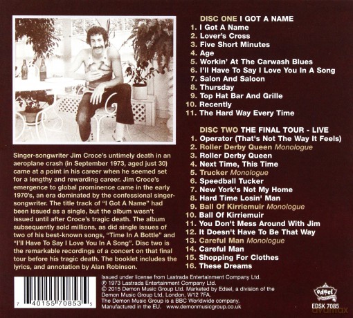 Jim Croce: I Got A Name [2CD]