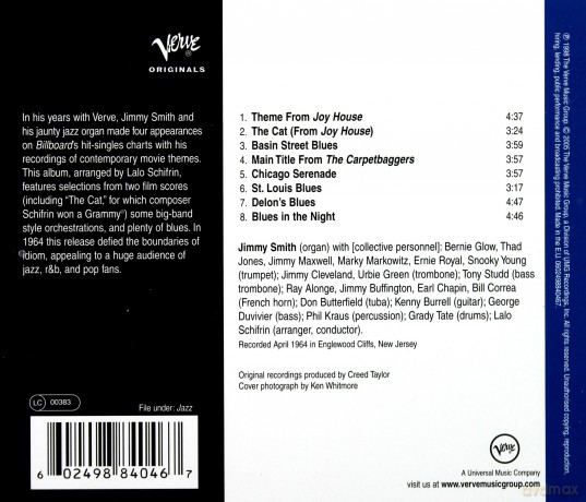Jimmy Smith: The Cat [CD]