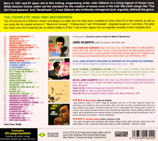 Joao Gilberto: The Master Of The Bossa Nova [CD]