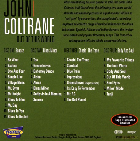 John Coltrane: Out Of This World [4CD]