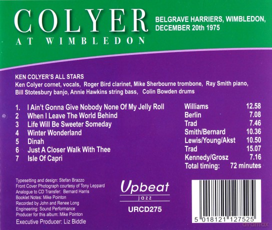 Ken Colyer's All Stars: Colyer At Wimbledon [CD]
