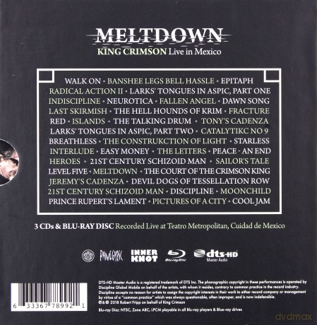 King Crimson: Meltdown (Live In Mexico) [4CD]+[Blu-Ray]