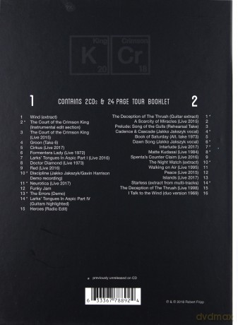 King Crimson: The Elements Tour Box 2018 [CD]