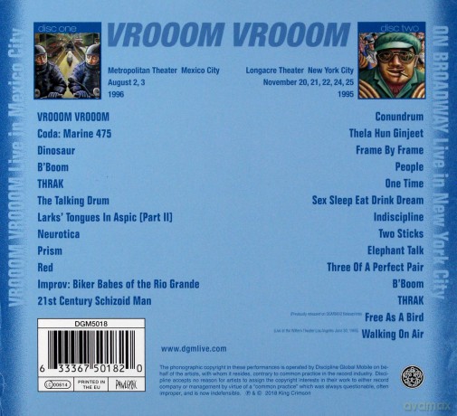 King Crimson: Vrooom Vrooom [2CD]