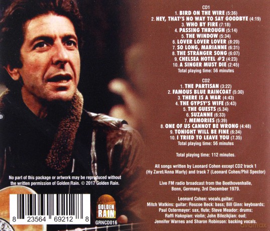 Leonard Cohen: Upon A Smokey Evening [2CD]