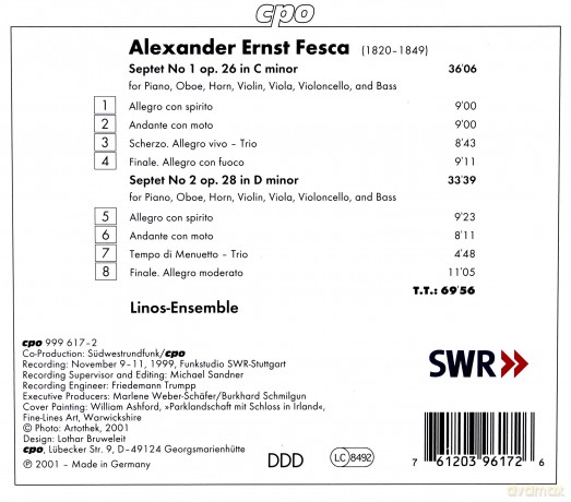 Linos Ensemble: Fescaseptets Nos 1 2 [CD]