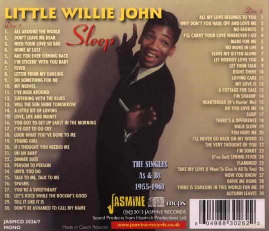 Little Willie John: Sleep - The Singles As & Bs 1955 - 1961 [2CD]