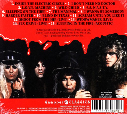 W.A.S.P.: Live ..In The Raw [CD]