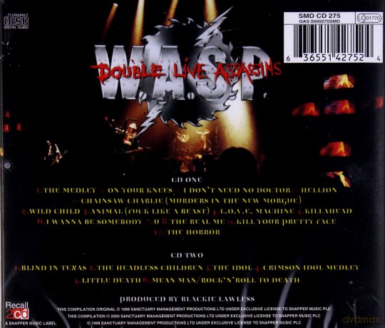 W.A.S.P.: Double Live Assassins [2CD]