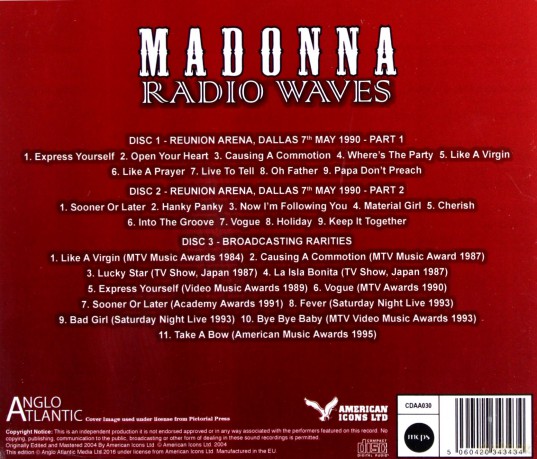 Madonna: The Very Best Of - Radio Waves 1984-1995 [3CD]
