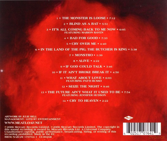 Meat Loaf: Bat Out Of Hell 3 - The Monster Is Loose [CD]