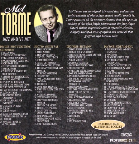 Mel Torme: Jazz And Velvet [4CD]