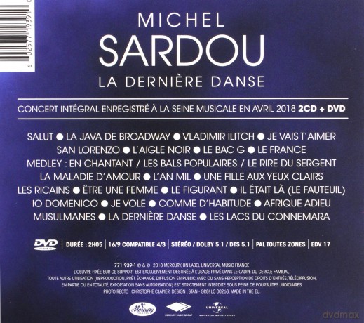 Michel Sardou: La Derniere Danse [3CD]+[DVD]