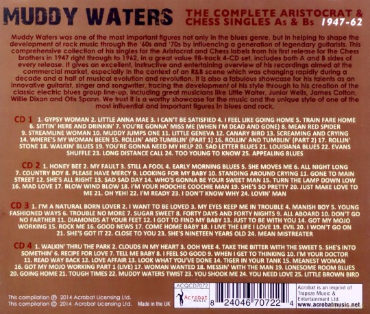 Muddy Waters: Complete Aristocrat & Chess Singles A&B Sides 1947-62 [4CD]