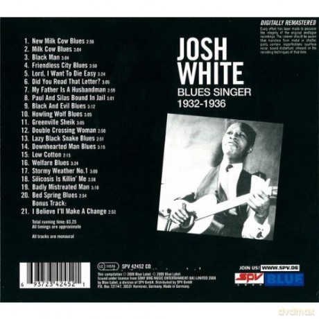 Josh White: Blues Singer [CD]