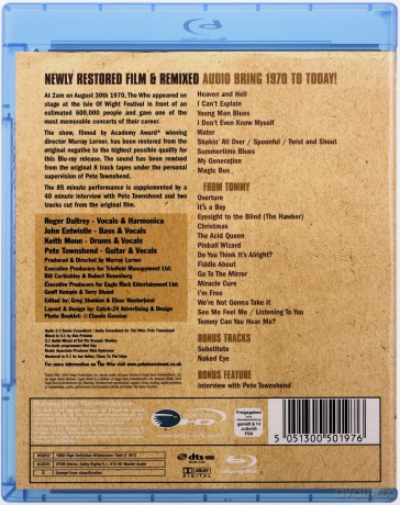 The Who: Live At The Isle Of Wight Festival 1970 [Blu-Ray]