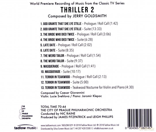 Nic Raine: Jerry Goldsmith - Thriller 2 [CD]