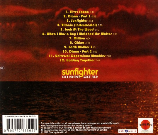 Paul Kantner + Grace Slick: Sunfighter [CD]
