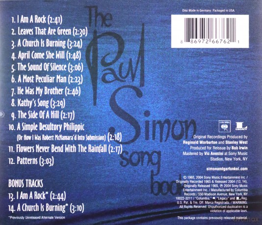 Paul Simon: Paul Simon Songbook [CD]