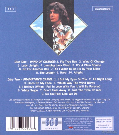Peter Frampton: Wind Of Change / Frampton's Camel [2CD]