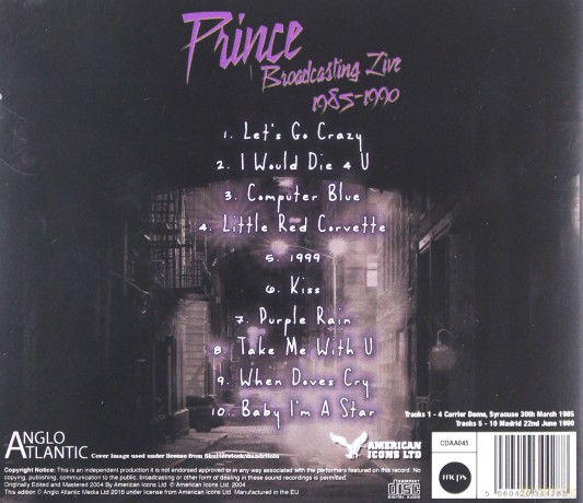 Prince: Purple Waves - Broadcasting Live 1985-1990 [CD]