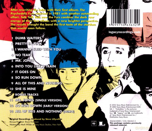 Psychedelic Furs: Talk Talk Talk [CD]