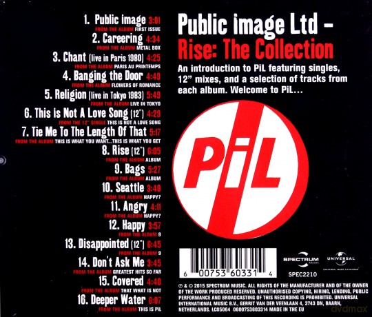 Public Image Limited: Rise - The Collection [CD]
