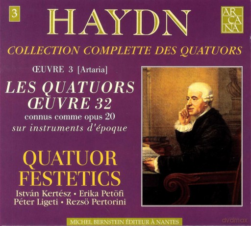 Quatuor Festetics: Haydn: Quatuors Op. 32 [CD]