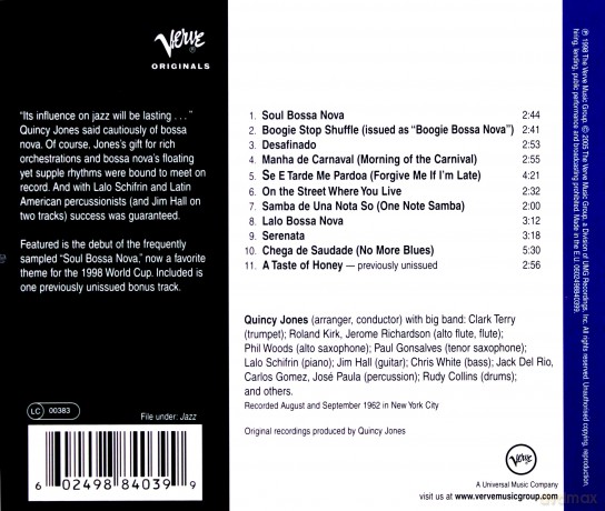Quincy Jones: Big Band Bossa Nova [CD]