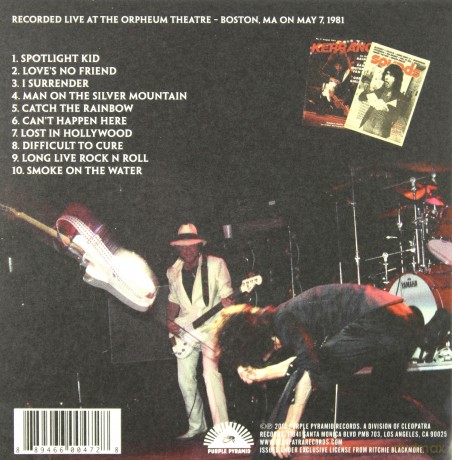 Rainbow: Boston 1981 [CD]