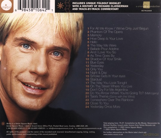 Richard Clayderman: The Love Collection [CD]
