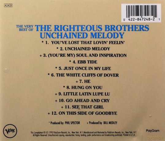 Righteous Brothers: The Very Best Of - Unchained Melody [CD]