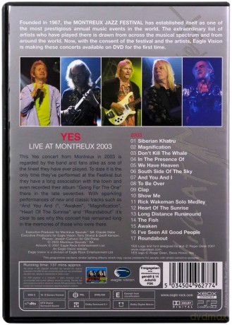 Yes: Live At Montreux 2003 [DVD]