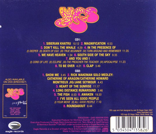 Yes: Live At Montreux 2003 [2CD]