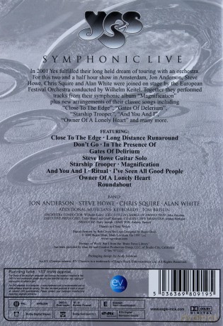 Yes: Symphonic Live [DVD]