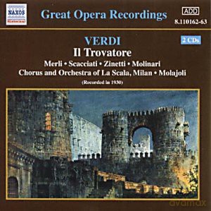 Soloistsla Scalamolajoli: Verdiil Trovatore [2CD]