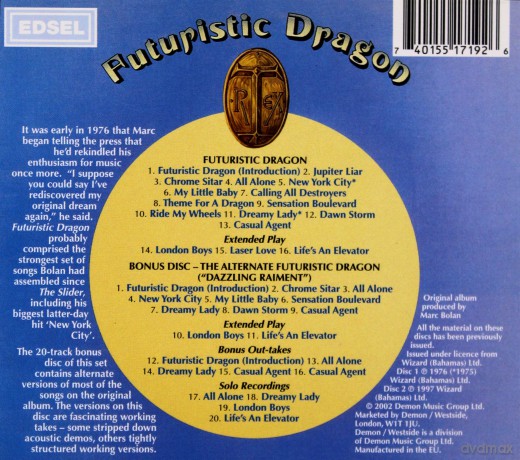 T. Rex: Futuristic Dragon [2CD]