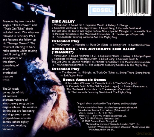 T. Rex: Zinc Alloy And The Hidden Riders Of Tomorrow [2CD]