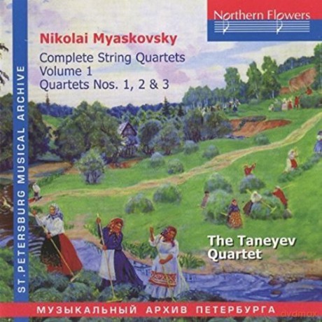 Taneyev Quartet: Nikolai Myaskovsky - Complete String Quartets vol. 1 [CD]